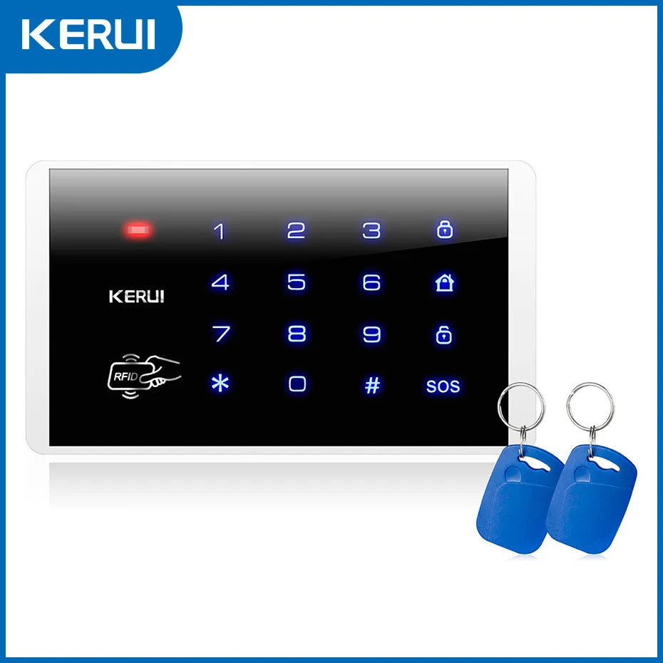 KERUI K16 433MHz clavier tactile RFID sans fil pour W181 W184 W202 W204 GSM WIFI système d'alarme de sécurité à domicile