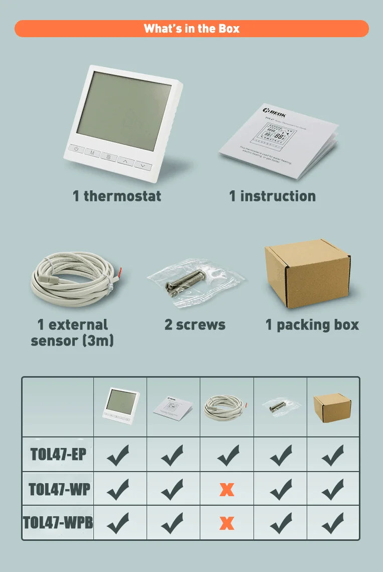 Beok Tuya Thermostat de sol WIFI pour maison intelligente avec Alexa Yandex Google contrôle régulateur de température de chauffage par le sol chaud 220V