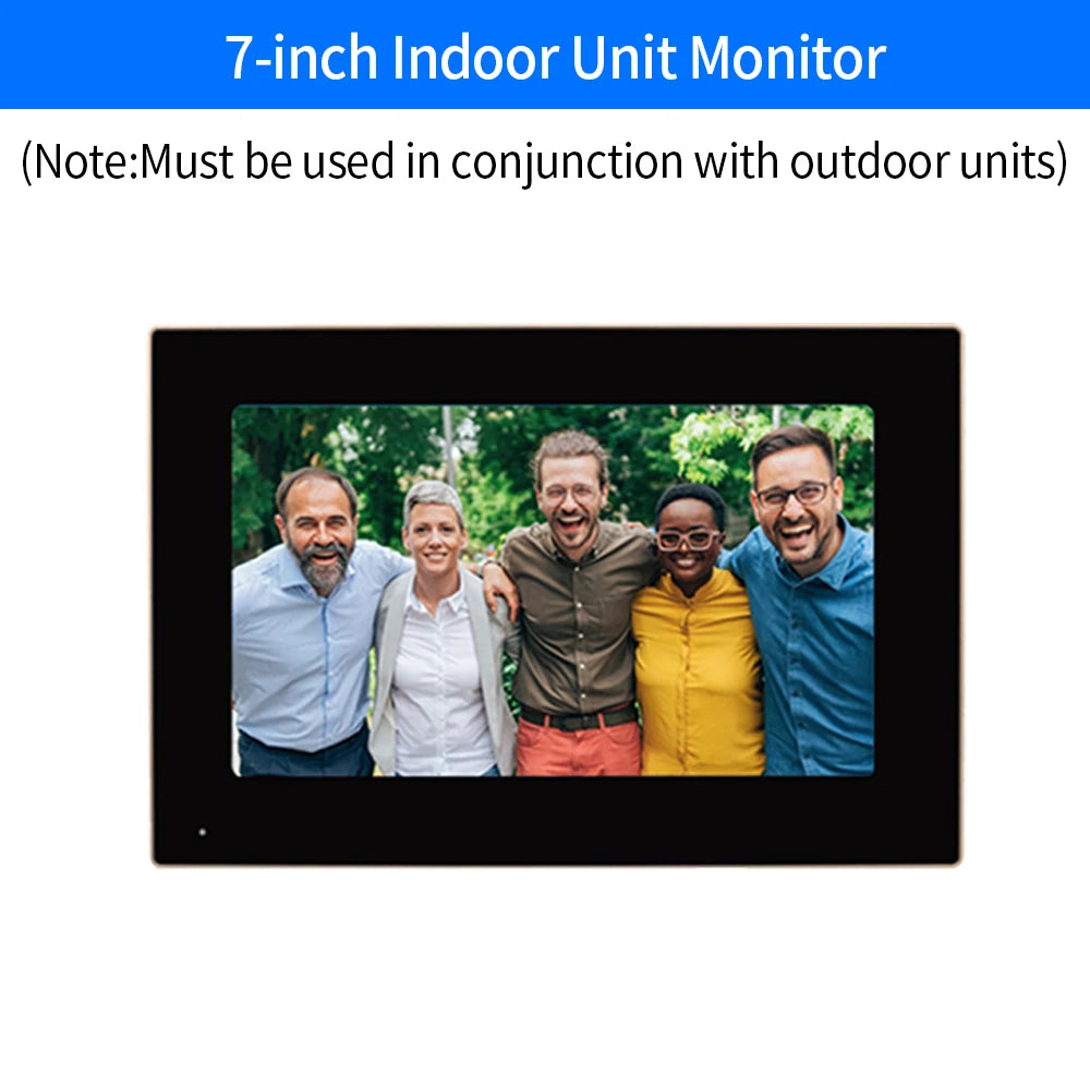 TUYA-Visiophone Multifamilial avec Écran de 3/4 Pouces, Kit d'Interphone Vidéo, Wifi, Moniteur, Cloche de Porte, Déverrouillage de Carte, Appartement, 2/7/10