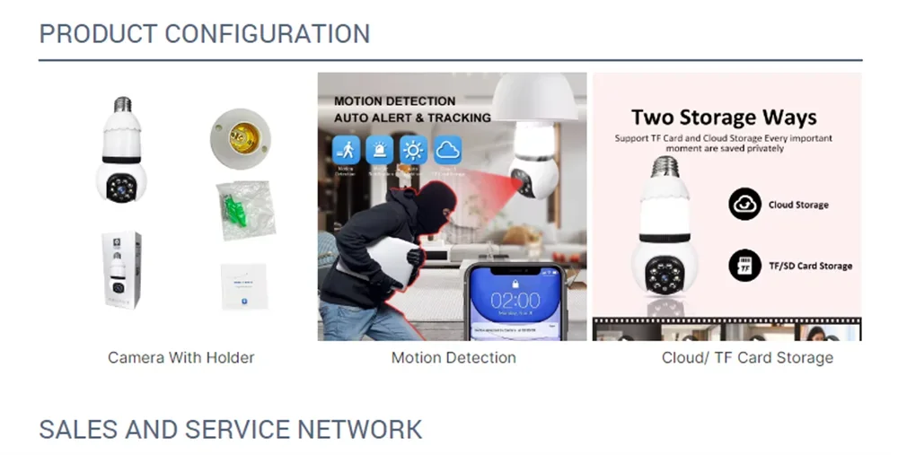 5MP lampe E27 ampoule WiFi caméra LED ampoule caméra IP intelligente surveillance PTZ 8X Zoom suivi Audio bidirectionnel Vision nocturne caméra sans fil