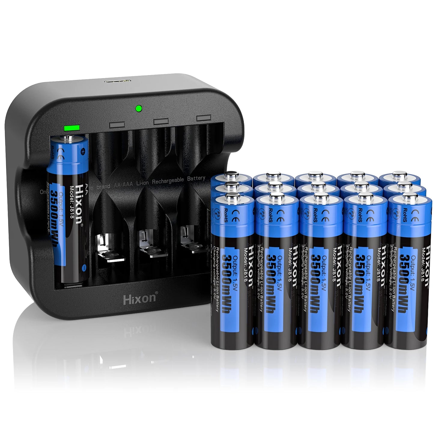 Hixon aa 1.5V Li-ion batterie Rechargeable 3500mWh 1.5V Lithium AA piles rechargeables 1.5v AA batterie pour jouet télécommandé