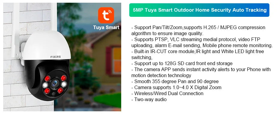 FUERS G12 Tuya WiFi GSM système d'alarme de sécurité sans fil maison affaires alarme antivol avec sirène RFID détecteur de mouvement capteur de fumée
