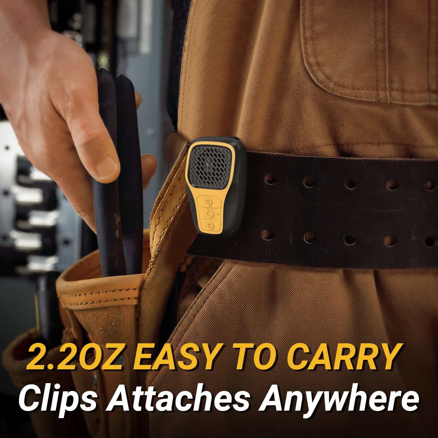 Sounderlink- Mini haut-parleur Bluetooth portable à clipser, appel mains libres, micro anti-bruit intégré, étanche IP67, accessoires de gymnastique