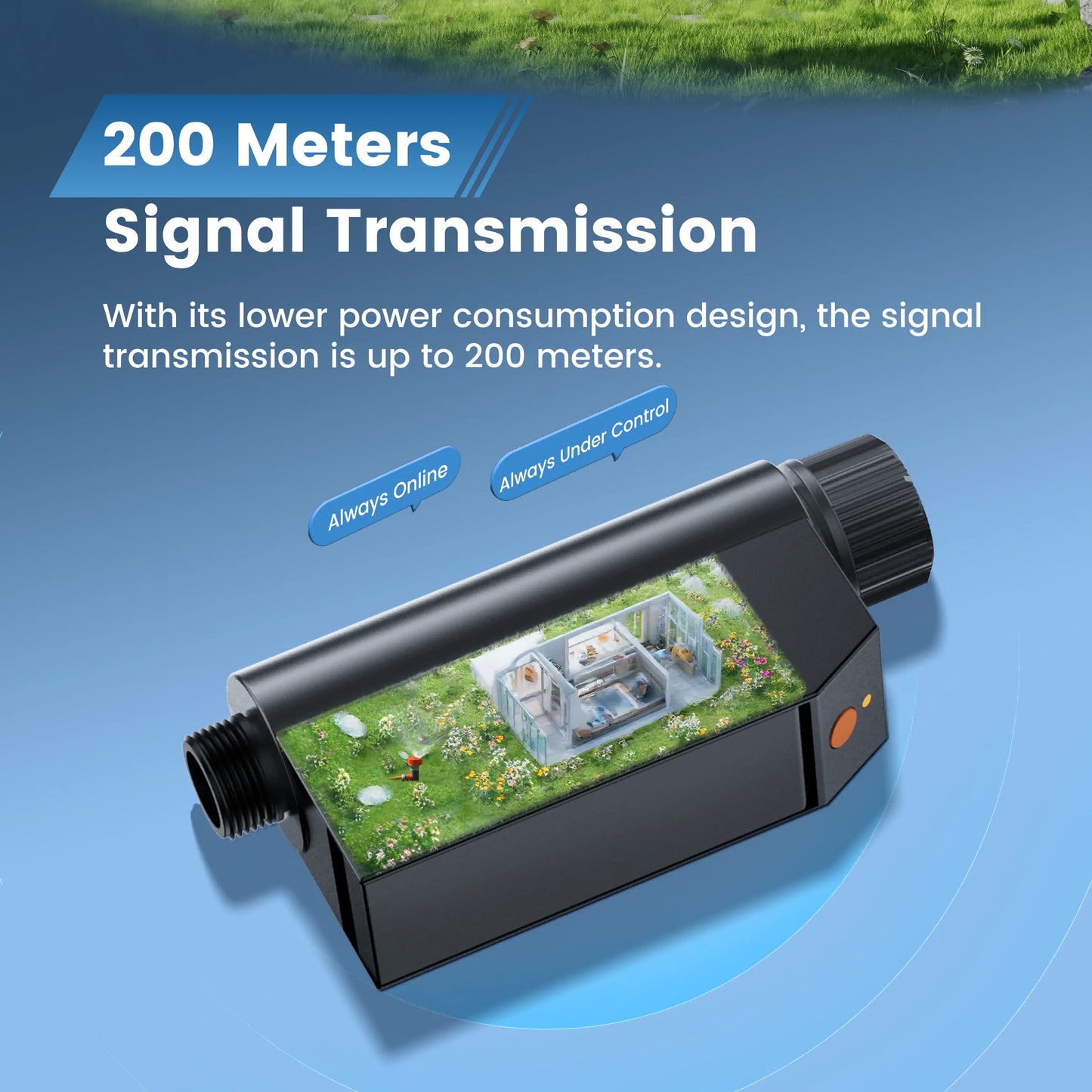 GIRIER Minuterie d'eau intelligente Minuterie d'arrosage WiFi Aucun hub requis pour l'irrigation goutte à goutte de tuyau d'arrosage fonctionne avec l'application Tuya prend en charge Alexa