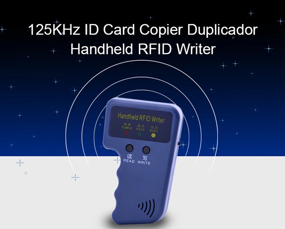 Duplicateur d'écriture portable RFID 125KHz, copie EM4305 T5577, lecture réinscriptible EM4100/TK4100, porte-clés d'identification, carte d'étiquette, expédition rapide