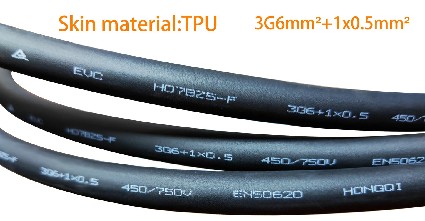 Feyree EV chargeur Type2 prise EVSE Wallbox 32A 7KW prise IEC62196-2 1 Phase 5m câble Station de charge murale pour voiture électrique