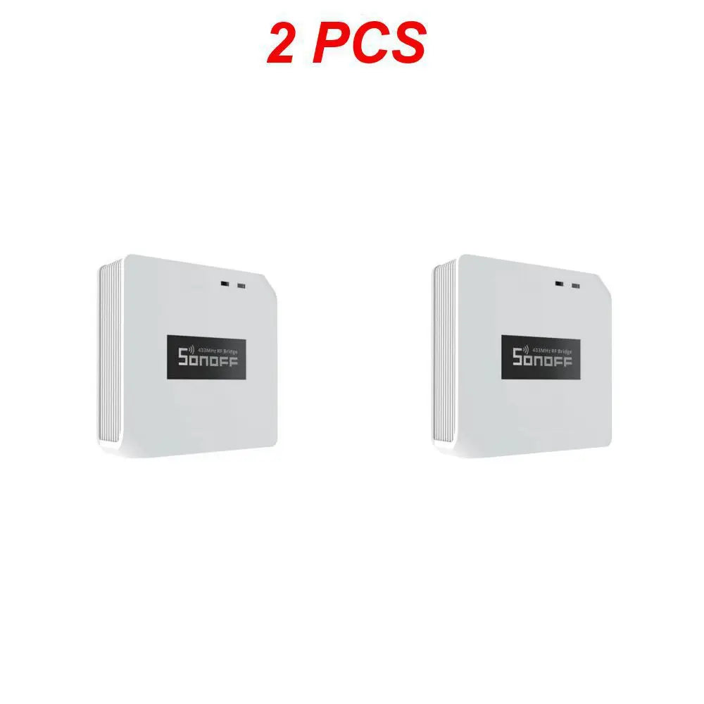SONOFF RF Bridge R2 433MHz RF Wi-Fi passerelle sans fil scène intelligente prise en charge de la sécurité à domicile capteur DW2-RF PIR3-RF via eWeLink Alexa