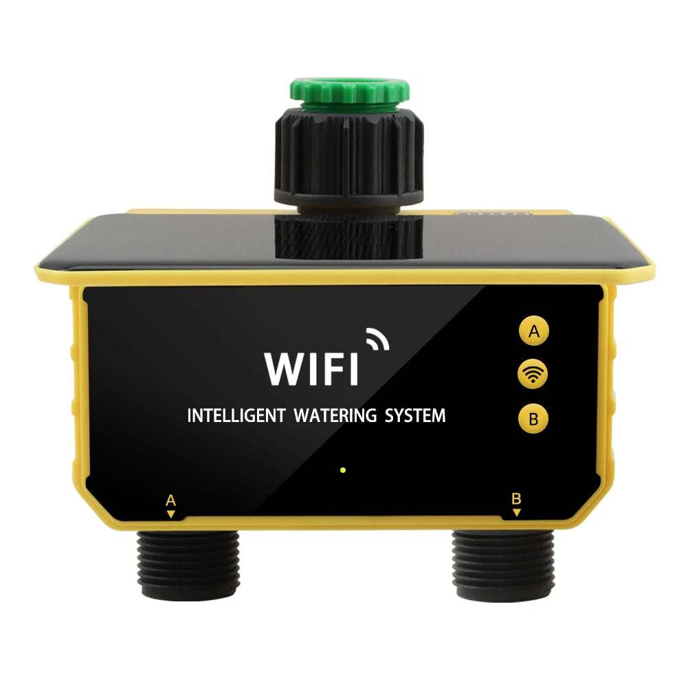 Yieryi-Minuterie d'Irrigation Solaire WIFI 1/2 Voies, Tuya/Smart Life, Valve Intelligente, Jardin Extérieur, Goutte à Goutte