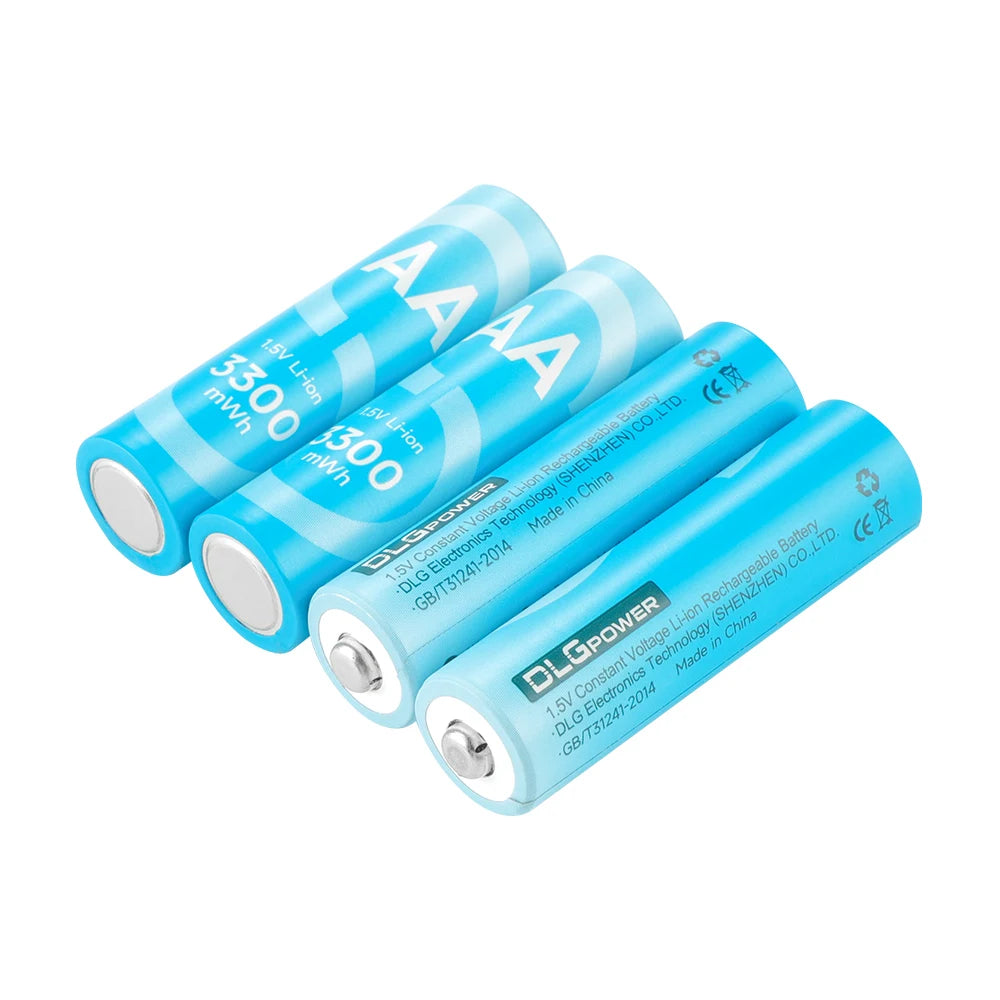 DLGpower-Batterie lithium-ion aste AA/aa, pour jouet électrique, souris sans fil, chargeur, 4/8 p12, 1,5 V, 3300mWh