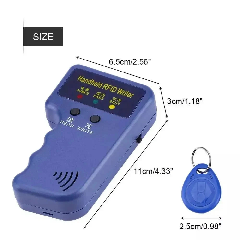 Duplicateur d'écriture portable RFID 125KHz, copie EM4305 T5577, lecture réinscriptible EM4100/TK4100, porte-clés d'identification, carte d'étiquette, expédition rapide