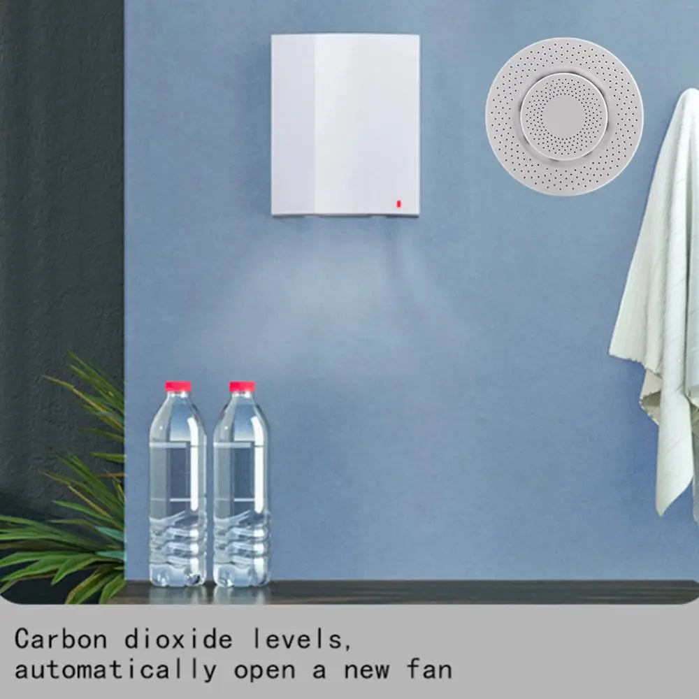 Tuya Zigbee/WiFi capteur de qualité de l'air boîte à Air intelligente compteur de CO2 formaldéhyde cov capteur de température et d'humidité Via Alexa Google