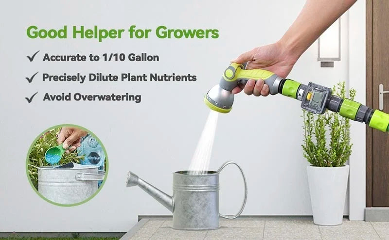 Débitmètre d'eau numérique, compteur d'eau pour camping-car, tuyau de jardin extérieur, Irrigation, consommation d'eau de mesure de voyage pour camping-car