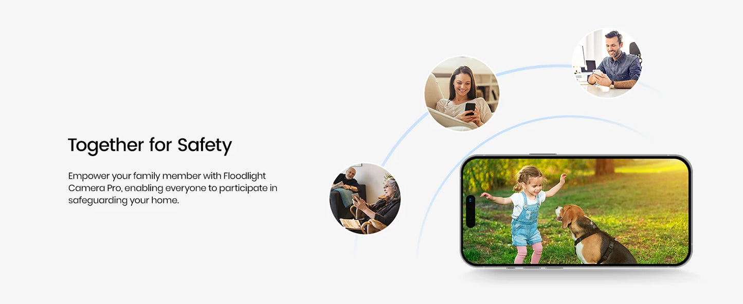 AOSU 5MP UHD WiFi Projecteur Caméra Extérieure 360 °   Vue couleur Vision nocturne Caméra de sécurité sans fil Détection PIR Audio bidirectionnel
