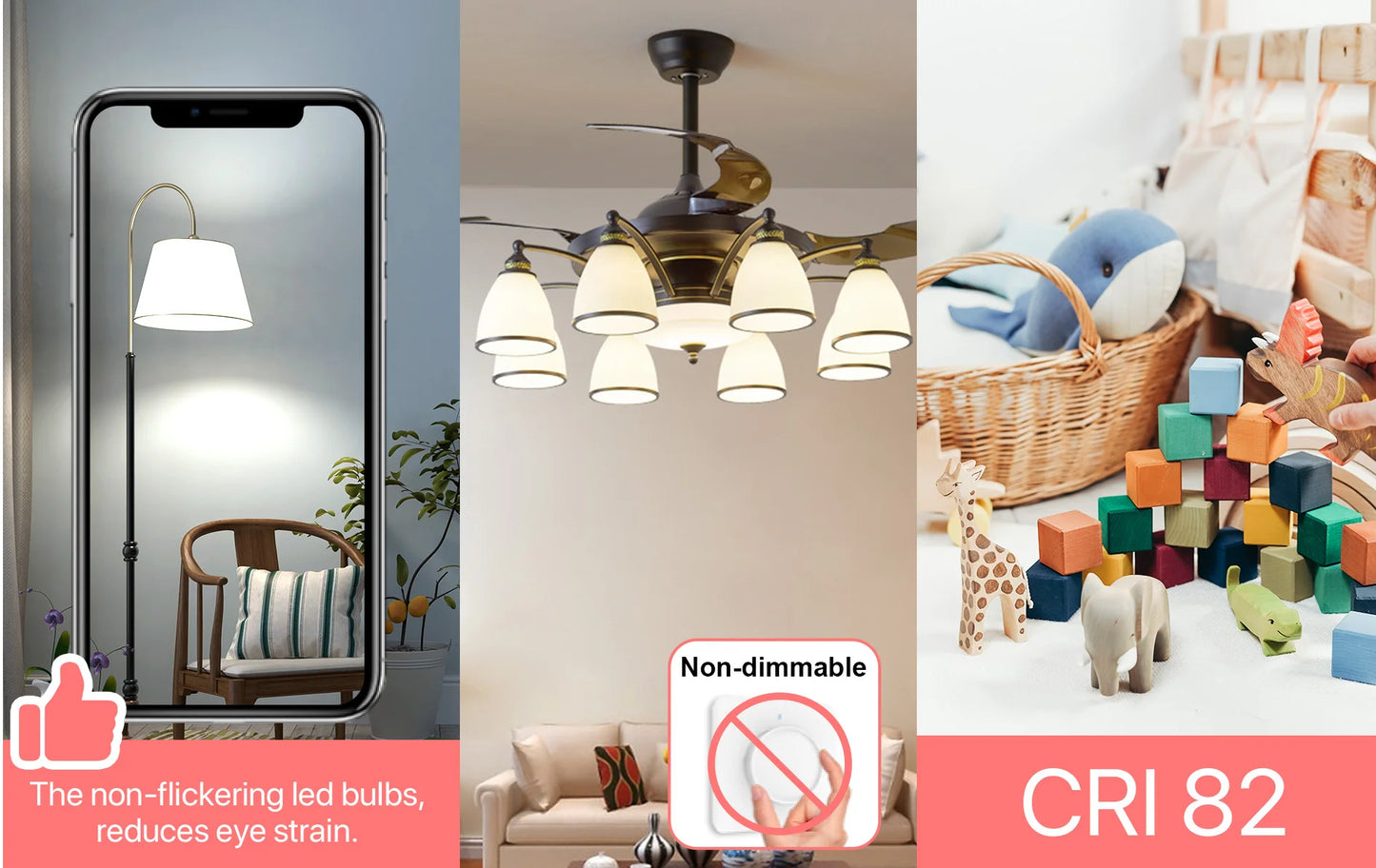 Ampoule à baïonnette à économie d'énergie, ampoules LED, non dimmable, AC220V, 9W, 900LM, B22, 3000K, 4000K, 6500K, BC, A60, GLS, 6 pièces