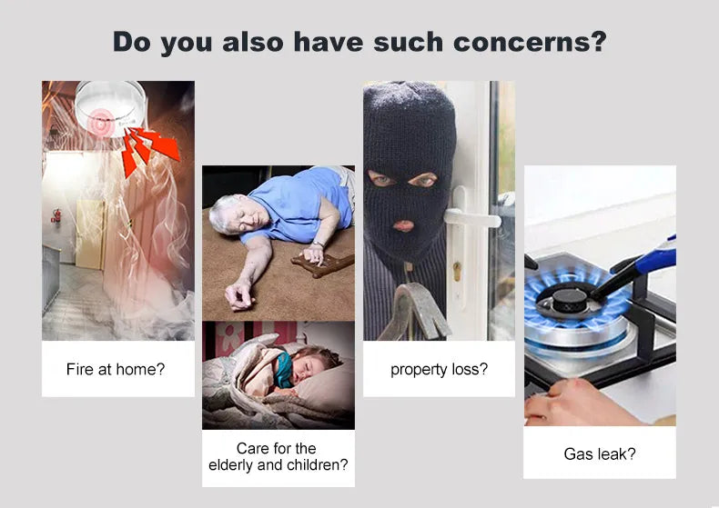 Nouveau système d'alarme domestique sans fil 2G GSM WiFi avec détecteur de mouvement alarme antivol pour Tuya SmartLife APP alarme de maison de jardin