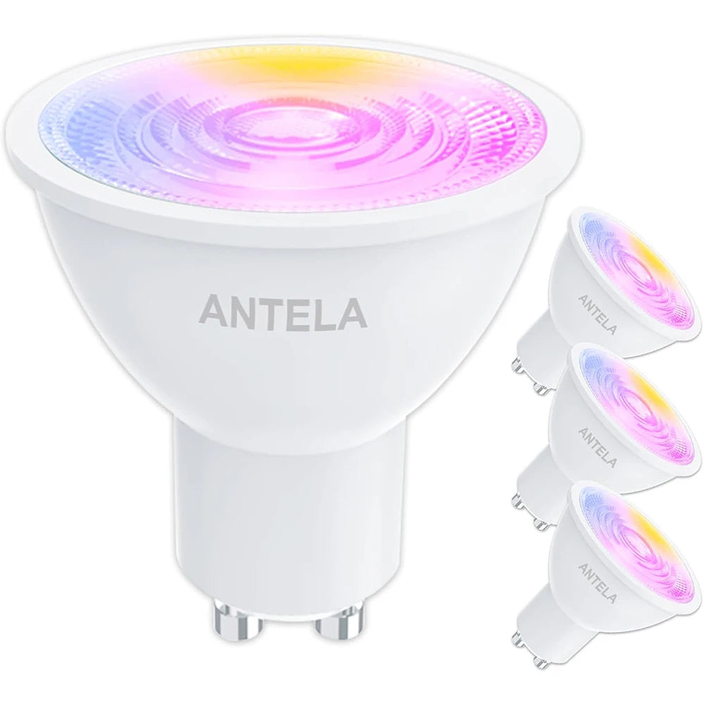 Ampoule réfléchissante Alexa, 4.5W, 350LM, ampoules intelligentes multicolores, contrôle d'application, compatible avec Alexa, Google Home, RVB et 2700K-6500K