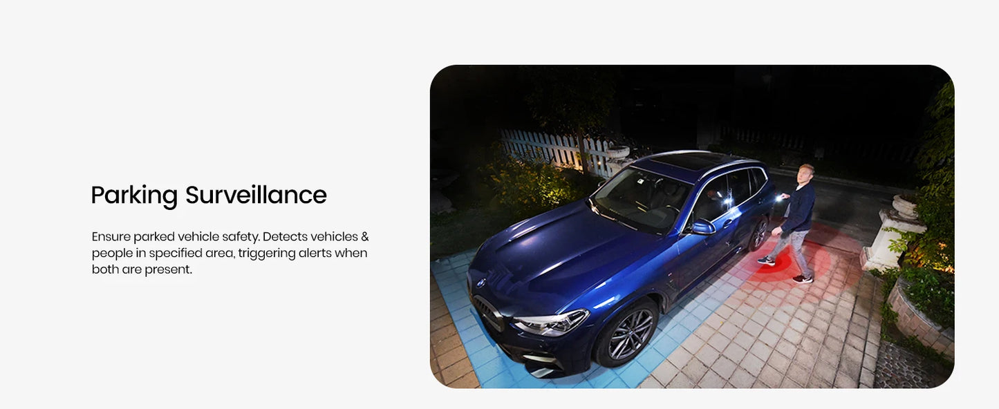 AOSU 5MP UHD WiFi Projecteur Caméra Extérieure 360 °   Vue couleur Vision nocturne Caméra de sécurité sans fil Détection PIR Audio bidirectionnel