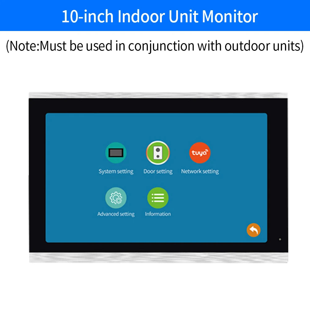 TUYA-Visiophone Multifamilial avec Écran de 3/4 Pouces, Kit d'Interphone Vidéo, Wifi, Moniteur, Cloche de Porte, Déverrouillage de Carte, Appartement, 2/7/10