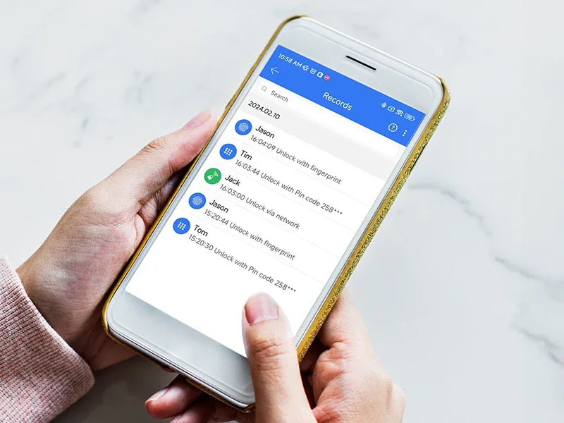 TTlock App se connecte sans passerelle serrure intelligente Wifi télécommande entrée sans clé serrure de porte à empreinte digitale numérique avec clavier