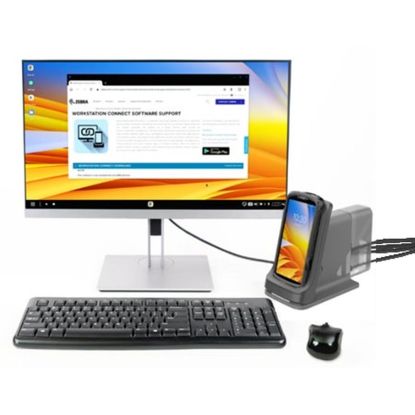 TC73, TC78 Workstation Cradle, allows to connect a