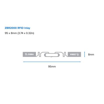 Zebra ZBR2000 Inlay RFID Label, 152x76mm