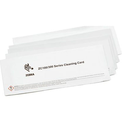 Zebra cleaning cards, 2 cards