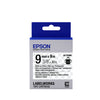 Epson LK-3TBW - Adhésif Fort - Noir sur Transparent - 9mmx9m