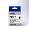 Epson LK-3TBW - Adhésif Fort - Noir sur Transparent - 9mmx9m
