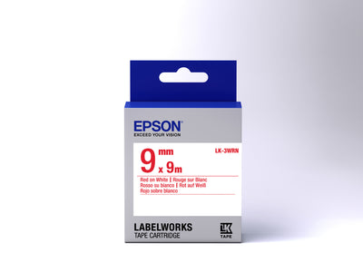 Epson LK-3WRN - Standard - Rouge sur Blanc - 9mmx9m