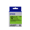 Epson LK-4GBF - Fluorescent - Noir sur Vert - 12mmx9m