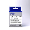 Epson LK-4WBW - Adhésif Fort - Noir sur Blanc - 12mmx9m