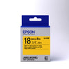 Epson LK-5YBP - Couleur Pastel - Noir sur Jaune - 18mmx9m