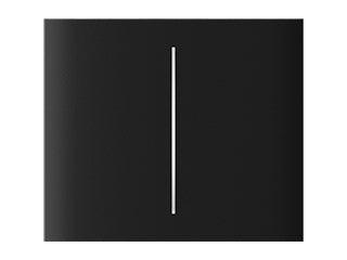 Ajax CenterButton (2-gang) black Vertical