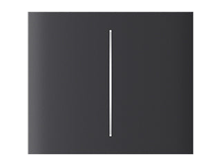 Ajax CenterButton (2-gang) graphite Vertical