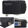 Pwshymi BNC to VGA Converter, BNC S-Video to VGA HD Adapter for PC Monitor (EU Plug)