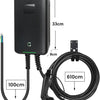Wallbox 32A (BASIC/APP/RFID) EV 7kW monophasé Station de Recharge pour Voitures électriques avec connecteur Type 2 pour véhicule électrique Conforme à la 6,1m