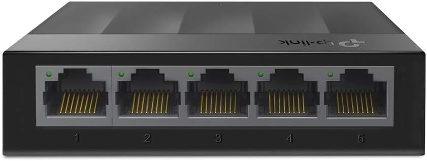 TP-Link LS1005G Gigabit Ethernet Switch 5 Ports 10/100/1000 Mbps (Speed Up to 2000Mbps) - Ideal for Extending the Wired Network for SMEs and Home Offices