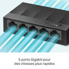 TP-Link LS1005G Gigabit Ethernet Switch 5 Ports 10/100/1000 Mbps (Speed Up to 2000Mbps) - Ideal for Extending the Wired Network for SMEs and Home Offices