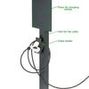 KREAINVENT Support universel de haute qualité pour wallbox en aluminium avec toit et porte-câble EV