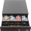 iggual IRON-20 cash tray, manual or automatic cash register RJ11 (12 V), compartment x4 banknotes and 8 pieces, 3-position lock lock, 42 x 40.5 x 10 cm, case made of