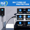 Wallbox 32A (BASIC/APP/RFID) EV 7kW monophasé Station de Recharge pour Voitures électriques avec connecteur Type 2 pour véhicule électrique Conforme à la 6,1m