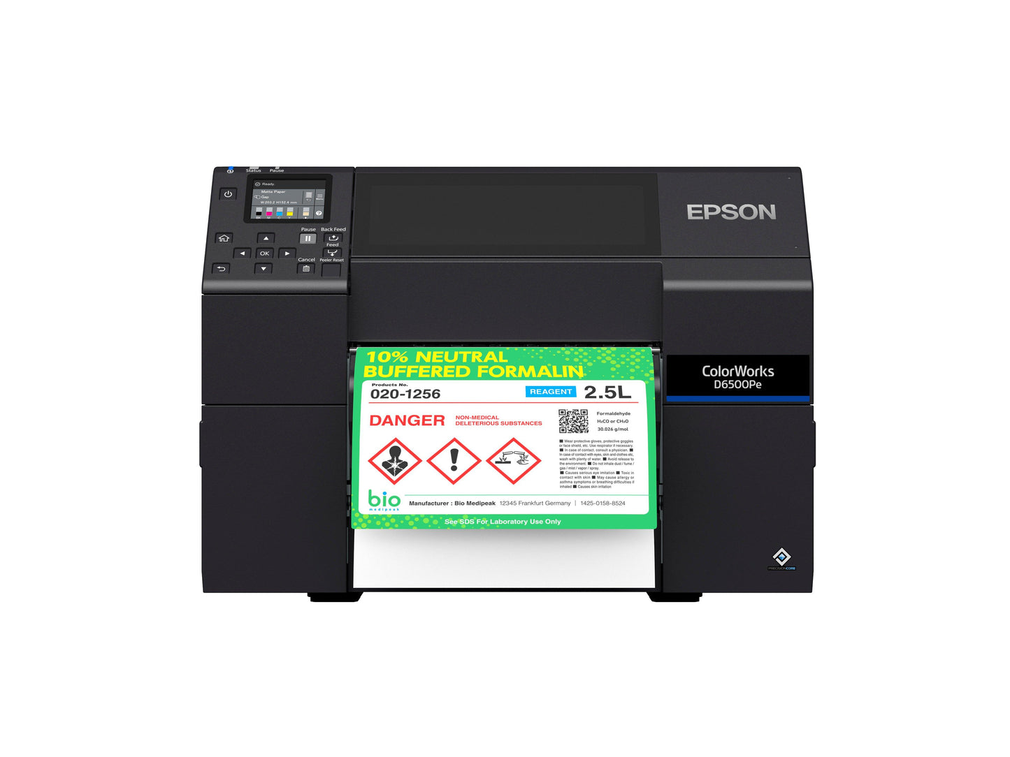Epson ColorWorks D6500Pe imprimante pour étiquettes Transfert thermique Couleur 1200 x 1200 DPI 85 mm/sec Avec fil Ethernet/LAN