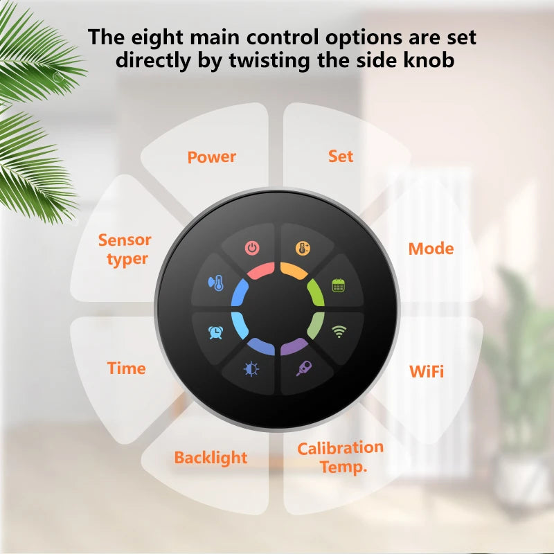 ThermoandreWIFI à bouton intelligent pour le chauffage de l'eau 5A, pommeau de corps à gaz, 16A, chauffage électrique nous-mêmes avec Alexa Google Home Yandex, 24V, 220V