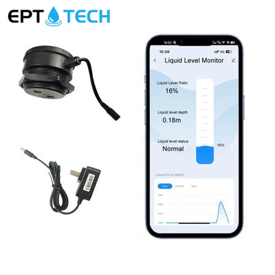 Détecteur d'application Mobile sans fil ultrasonique, capteur de niveau de liquide, d'eau, de carburant, d'huile, indicateur d'alarme, moniteur de réservoir à distance TLC2206