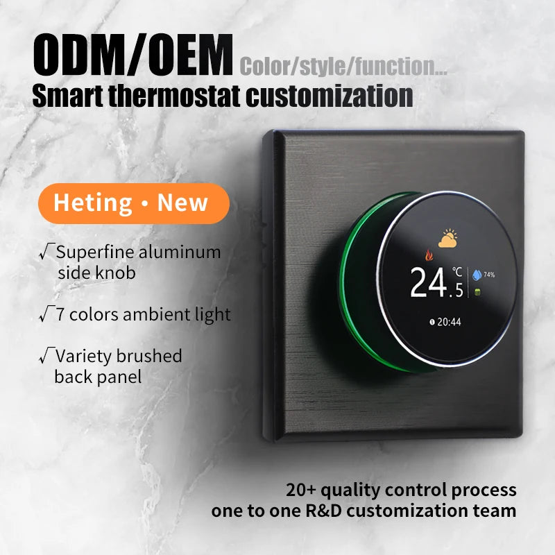 ThermoandreWIFI à bouton intelligent pour le chauffage de l'eau 5A, pommeau de corps à gaz, 16A, chauffage électrique nous-mêmes avec Alexa Google Home Yandex, 24V, 220V
