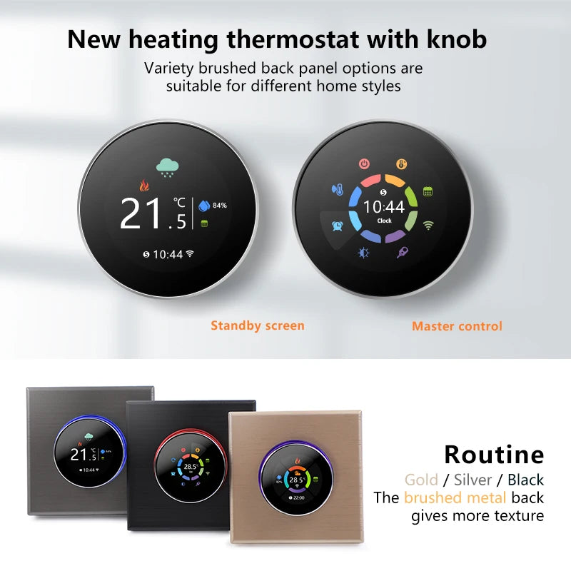 ThermoandreWIFI à bouton intelligent pour le chauffage de l'eau 5A, pommeau de corps à gaz, 16A, chauffage électrique nous-mêmes avec Alexa Google Home Yandex, 24V, 220V