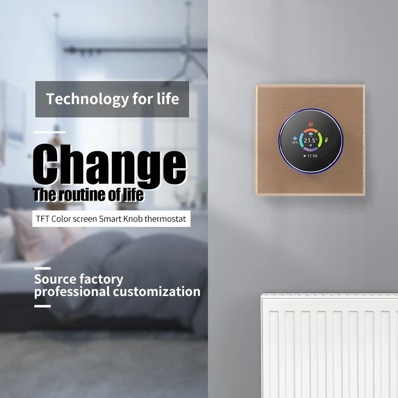 ThermoandreWIFI à bouton intelligent pour le chauffage de l'eau 5A, pommeau de corps à gaz, 16A, chauffage électrique nous-mêmes avec Alexa Google Home Yandex, 24V, 220V