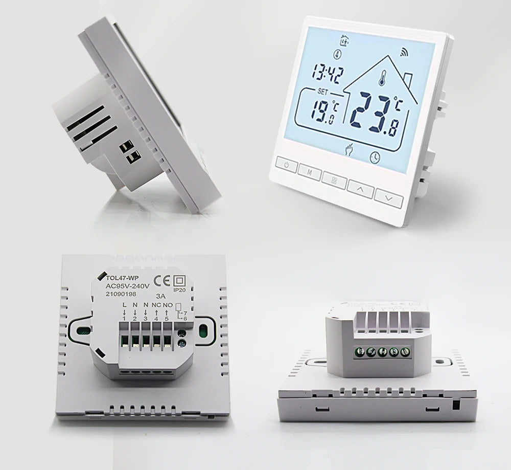 Beok Tuya Thermostat de sol WIFI pour maison intelligente avec Alexa Yandex Google contrôle régulateur de température de chauffage par le sol chaud 220V