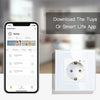 BSEED-Prise Murale Wifi EU Standard 86x86mm, Moniteur d'Alimentation Intelligent, Fonctionne avec Google Alexa