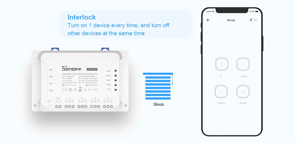Sonoff 4CH Pro R3 10A /Gang 4 canaux Wifi commutateur intelligent 433 MHZ RF commutateur de lumières Wifi à distance prend en charge 4 appareils fonctionne avec Alexa